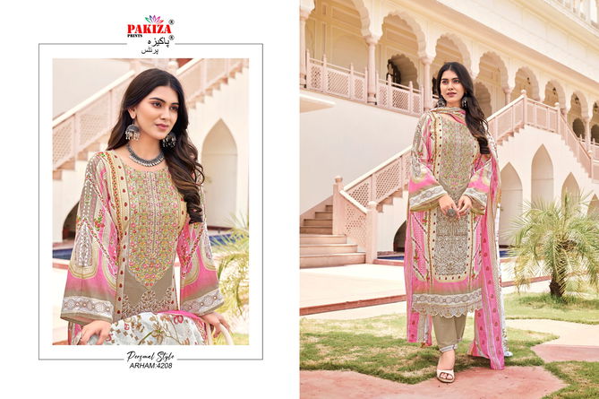 Arham Vol 42 By Pakiza Prints Lawn Cotton Embroidery Pakistani Suits Wholesale Shop In Surat